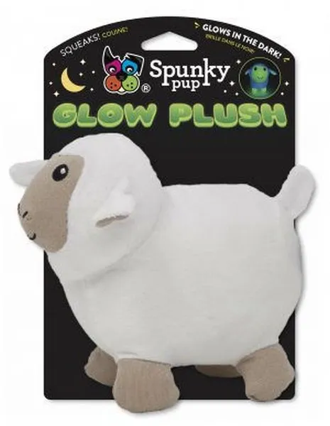 1ea Spunky Pup Glow Lamb Small Plush - Toys